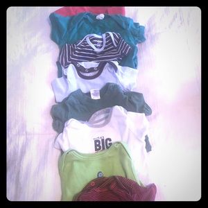 Lot of 8 Baby boy 6-12 month onesies